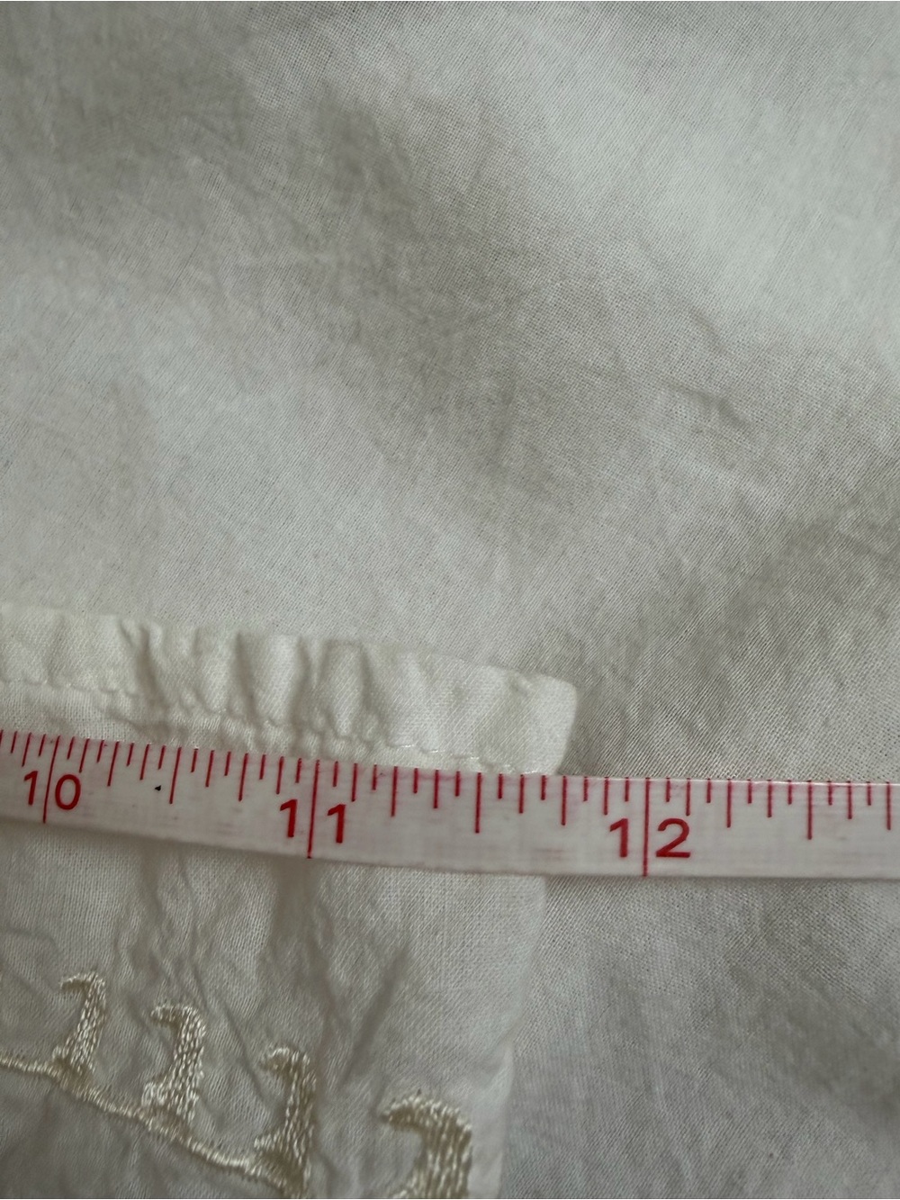 Boho Embroidered Tie Waist Tunic Mini Dress White Caftan Peasant Festival XL/2XL - Picture 14 of 15